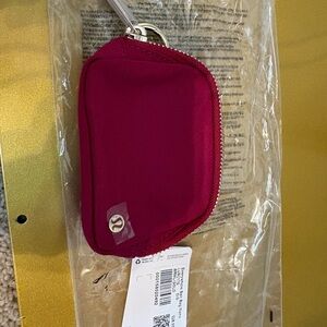 NWT Lululemon Athletica Everywhere Belt Bag Nano Burgundy Keychain Pouch